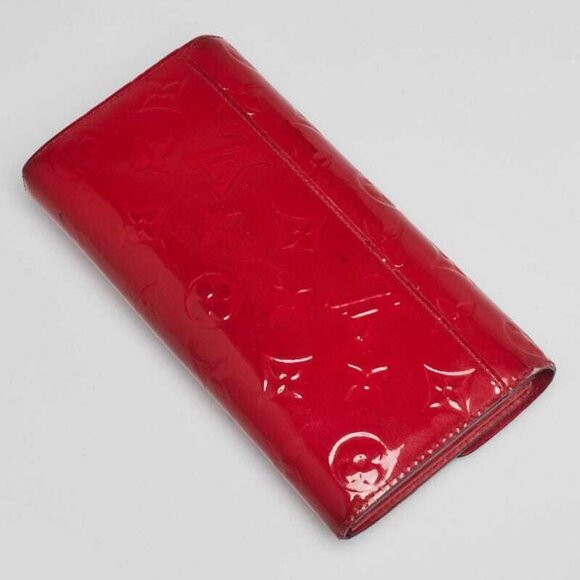 Louis Vuitton Cerise Monogram Vernis Sarah NM3 Wallet - Picture 2 of 11
